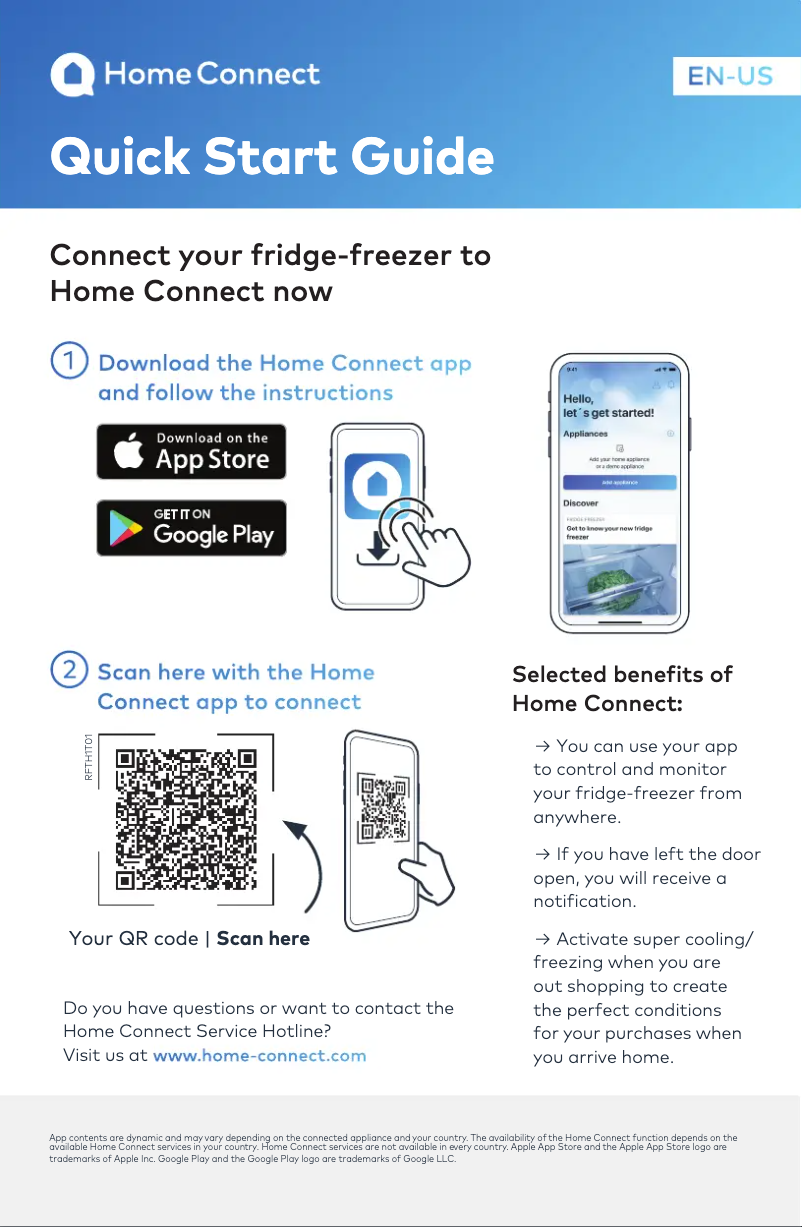 Page 1 de la notice Guide de démarrage rapide Thermador T48BT110NS