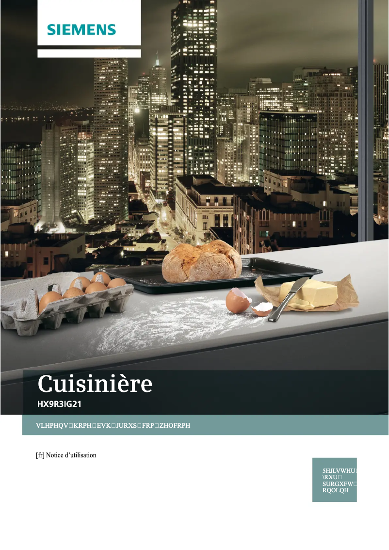 Image de la première page du manuel de l'appareil HX9R3IG21