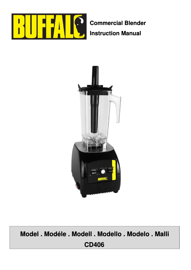 Page 1 de la notice Manuel utilisateur Buffalo CD406