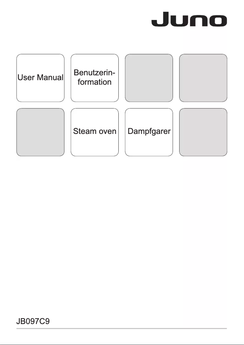 Page 1 de la notice Manuel utilisateur Juno JB097C9