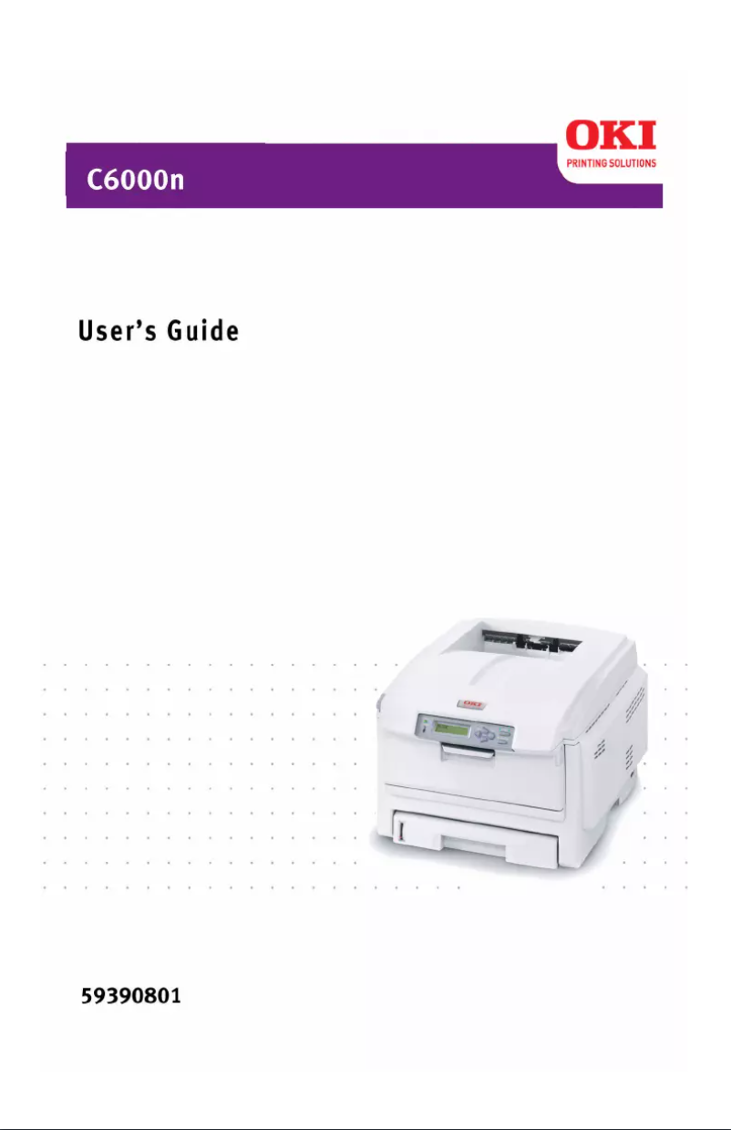 Page 1 de la notice Manuel utilisateur OKI C6000N