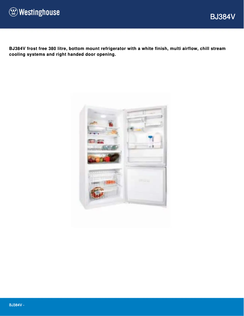 Image de la première page du manuel de l'appareil BJ384V