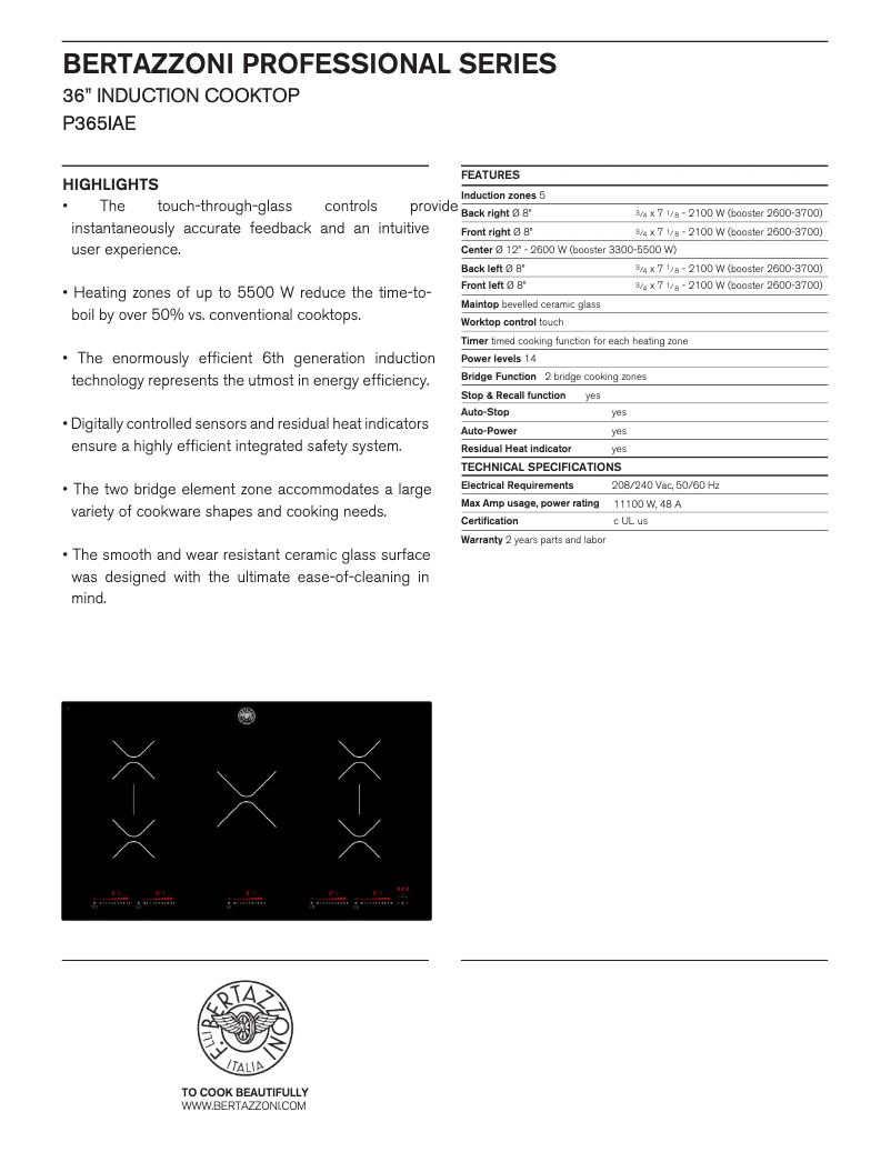 Image de la première page du manuel de l'appareil P365IAE