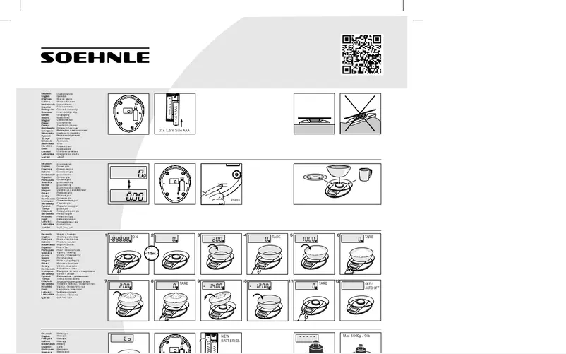 Page 1 de la notice Manuel utilisateur Soehnle Roma Pastel