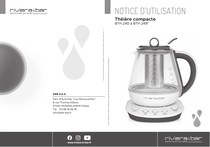 Imagen de la primera página del manual del dispositivo BTH249