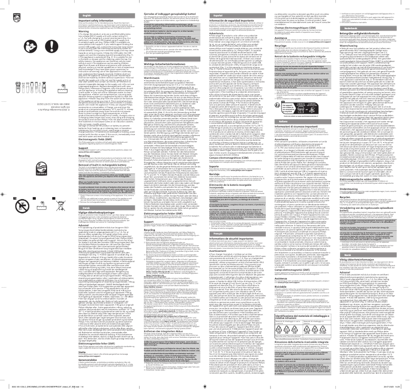 Page n°1 - Manuel utilisateur Philips X5012