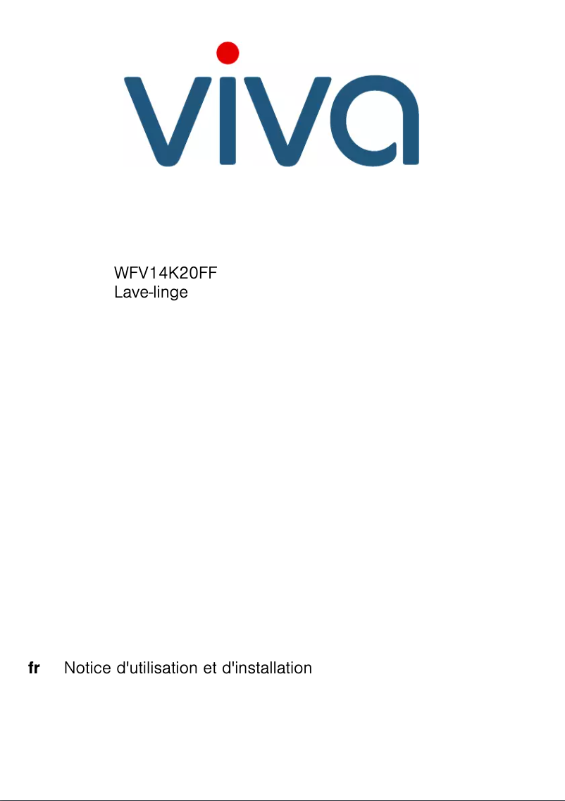 Page 1 de la notice Manuel utilisateur Viva WFV14K20FF