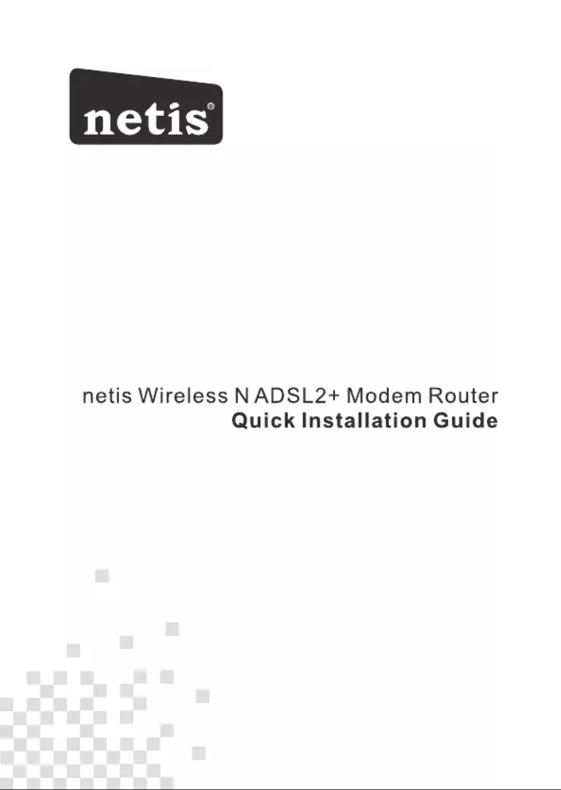Página 1 del manual Manual de instrucciones Netis DL4323U