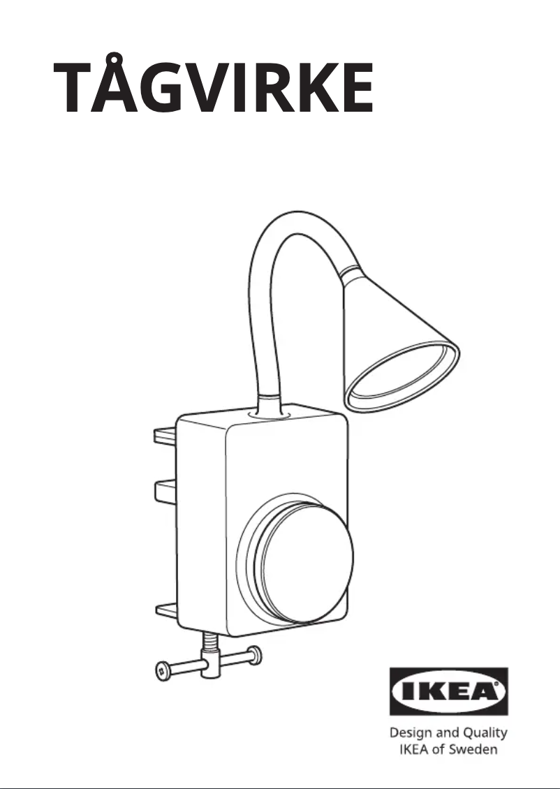 Page 1 de la notice Manuel utilisateur Ikea TÅGVIRKE 805.424.14