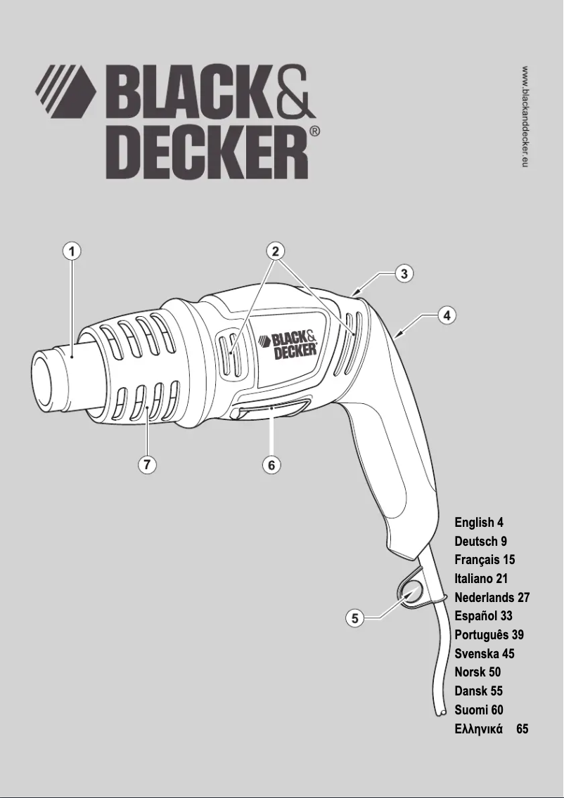 Page 1 de la notice Manuel utilisateur Black & Decker KX1692-QS