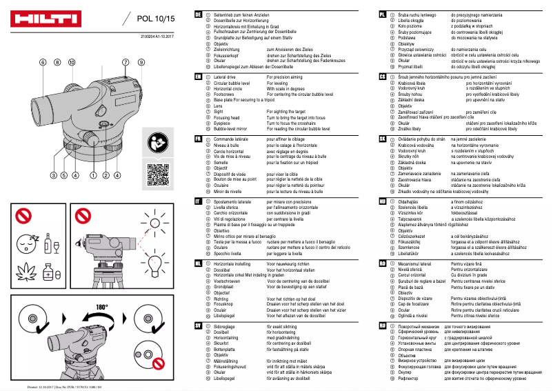 Página 1 del manual Manual de usuario Hilti POL 15