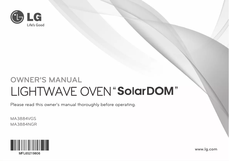 Image de la première page du manuel de l'appareil MA3884VGS