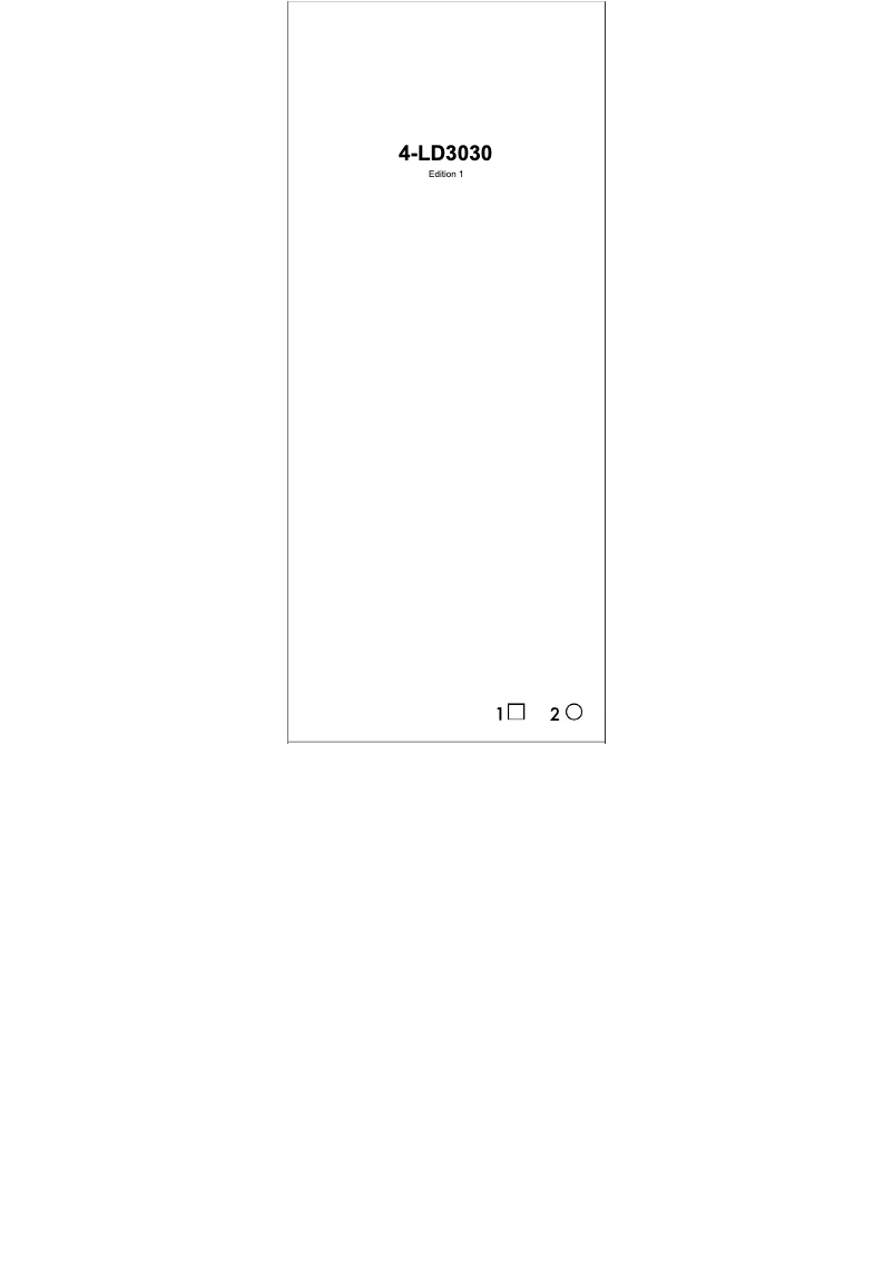 Page 1 de la notice Manuel utilisateur Digi-tech 4-LD3030