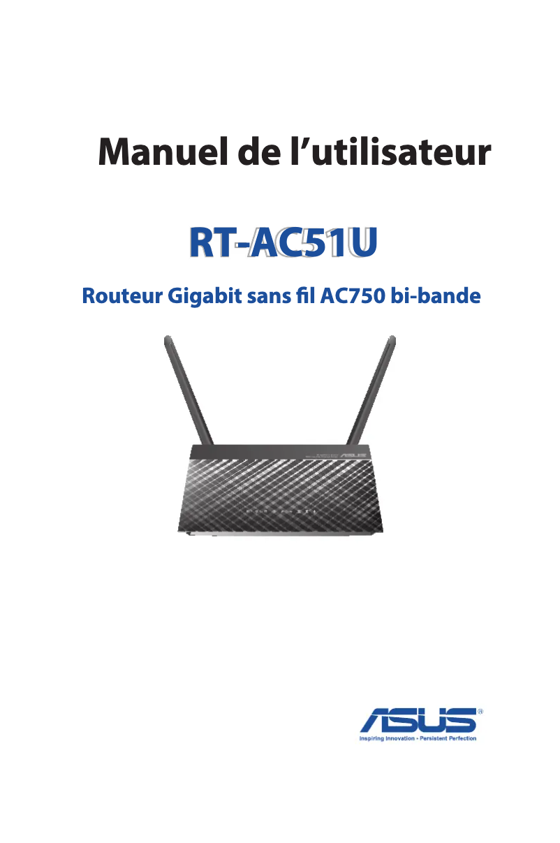 Page 1 de la notice Manuel utilisateur Asus RT-AC51U