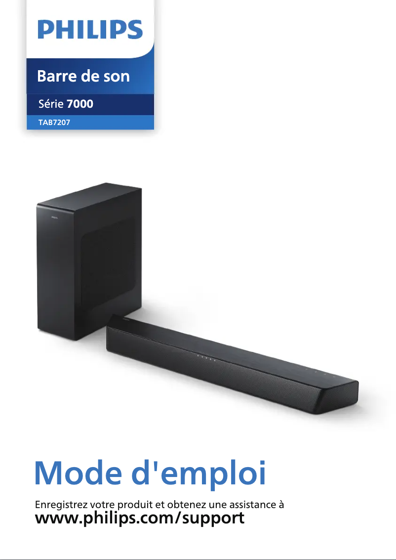 Image de la première page du manuel de l'appareil TAB7207