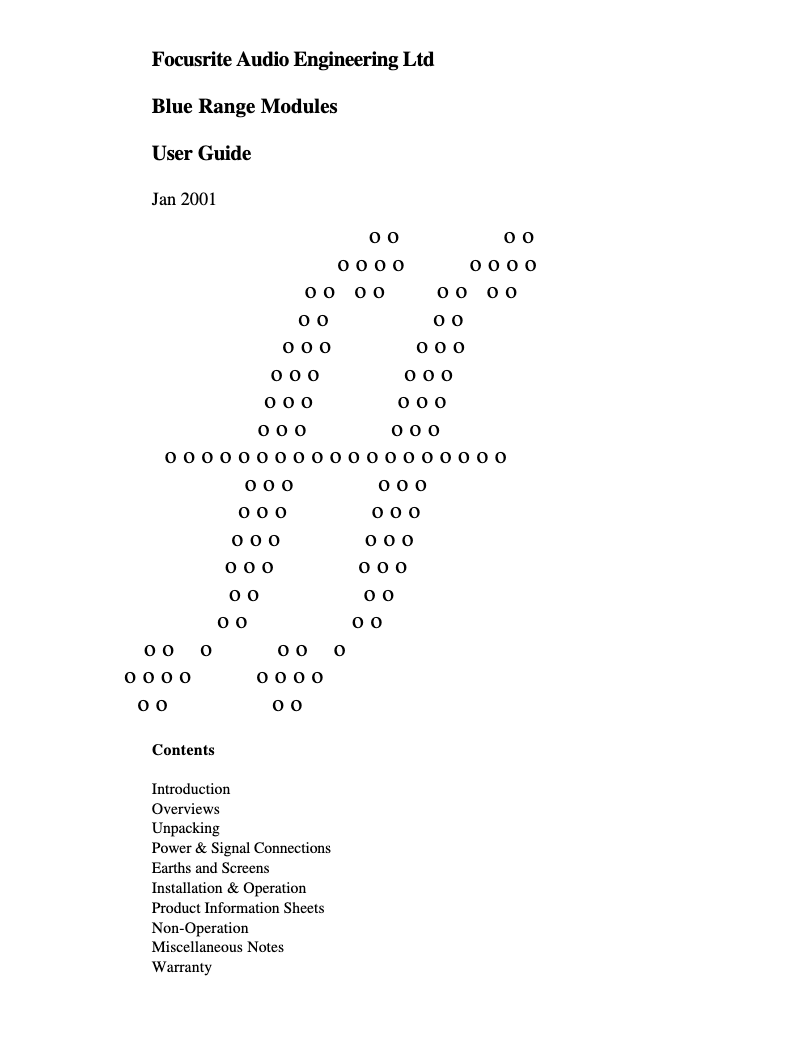 Page 1 de la notice Manuel utilisateur Focusrite Blue 300