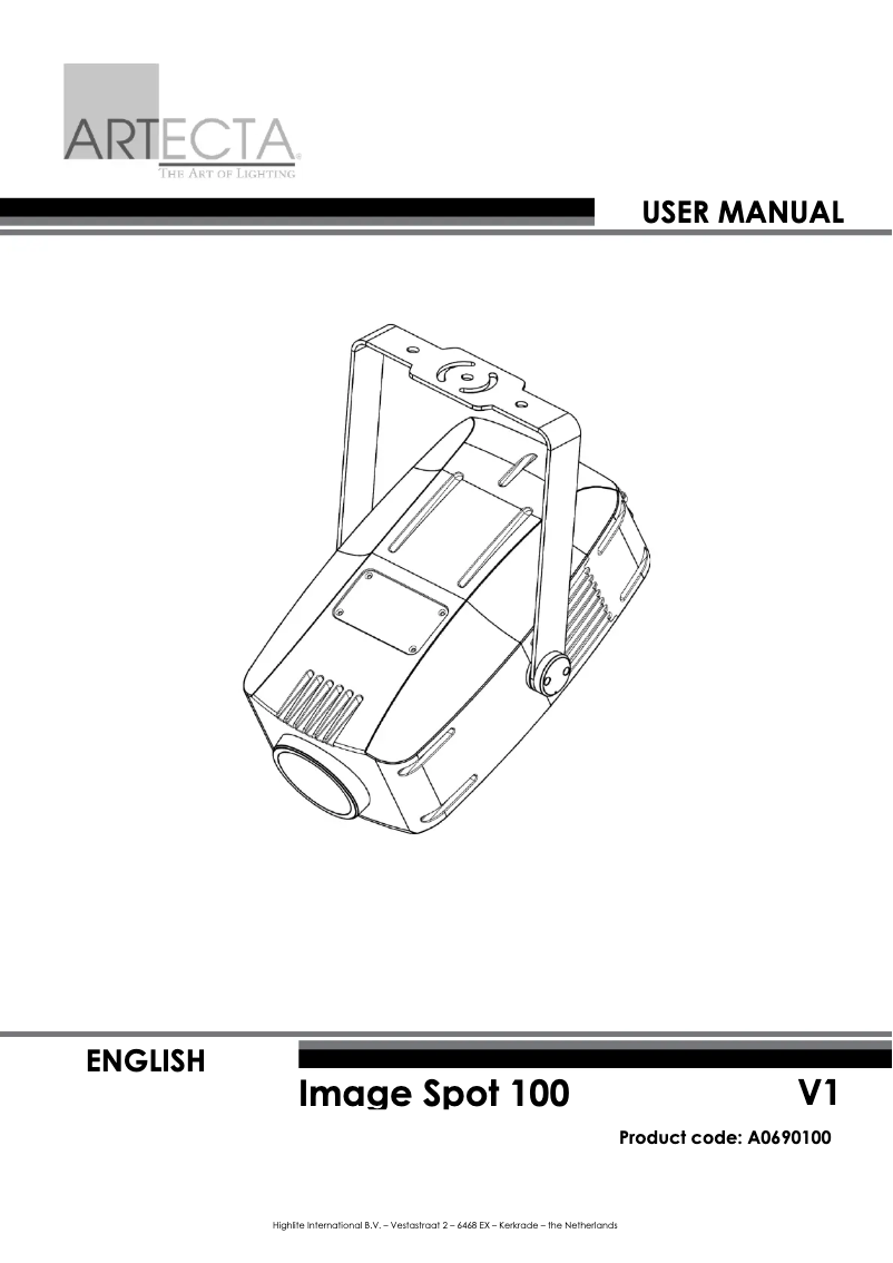 Image de la première page du manuel de l'appareil Image Spot 100