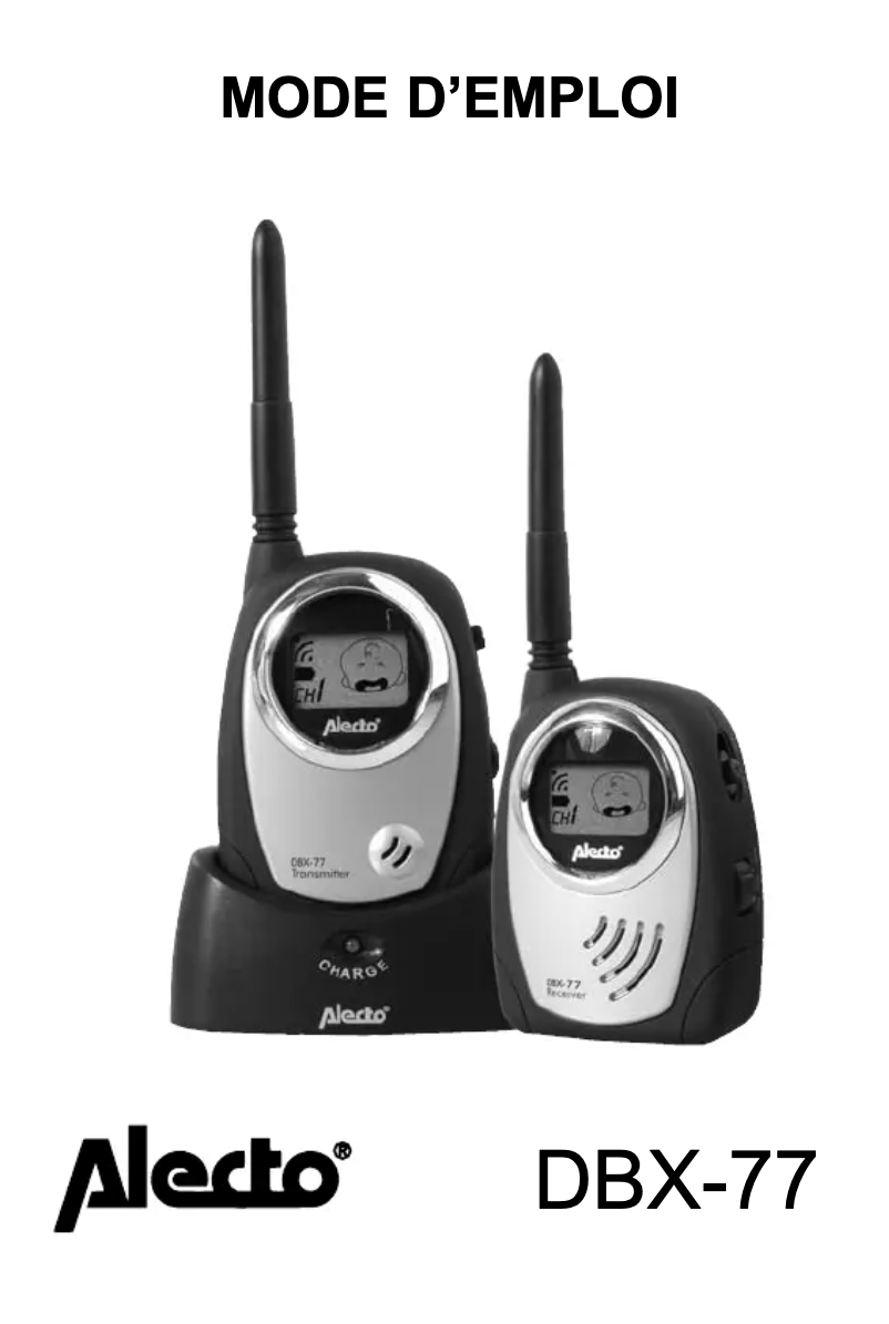 Page n°1 - Manuel utilisateur Alecto DBX-77