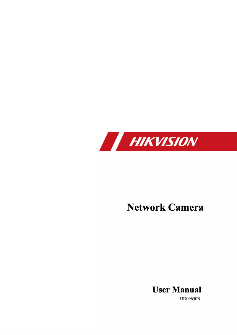 Page 1 de la notice Manuel utilisateur Hikvision DS-2CD2343G0-I