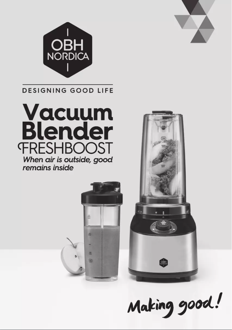 Page 1 de la notice Manuel utilisateur OBH Nordica Freshboost LH181DS0