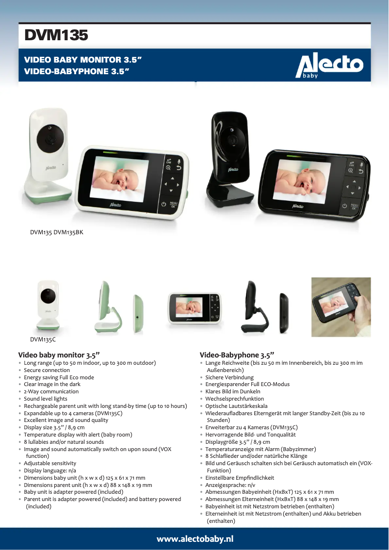 Image de la première page du manuel de l'appareil DVM135