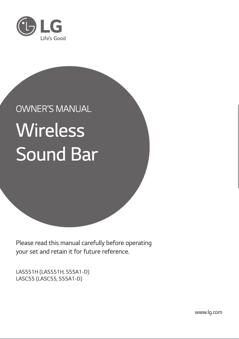 Image de la première page du manuel de l'appareil LASC55