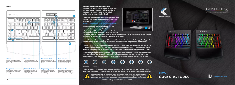 Page n°1 - Manuel utilisateur Kinesis Freestyle Edge RGB KB975