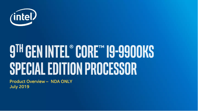 Página 1 del manual Manual de usuario Intel Core i9-9900KS