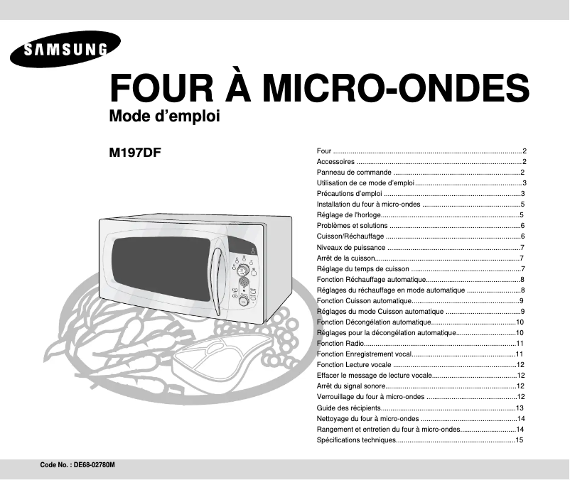 Page n°1 - Manuel utilisateur Samsung M197DF