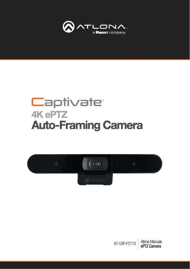 Page 1 de la notice Mode d'emploi Atlona AT-CAP-FC110
