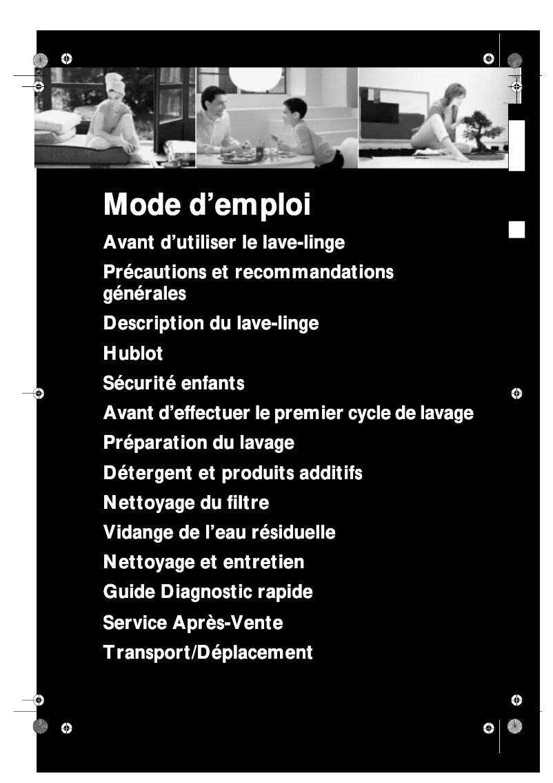 Image de la première page du manuel de l'appareil WAE 8585/2