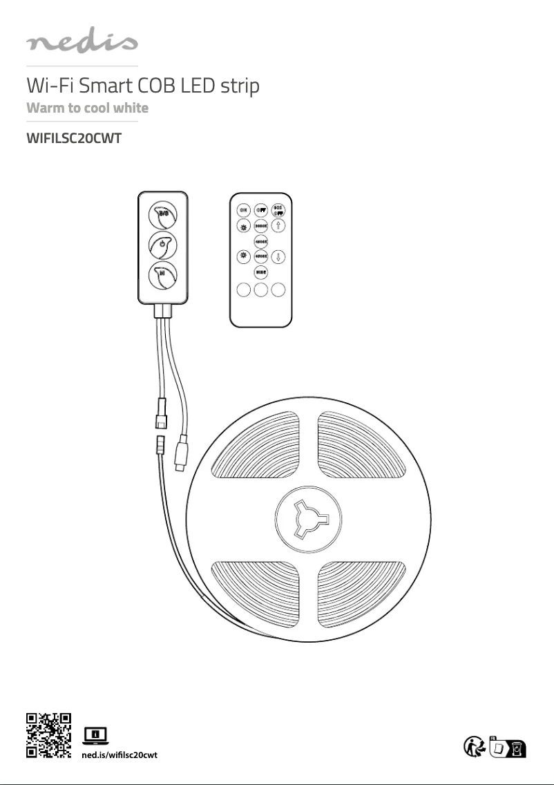 Page 1 de la notice Manuel utilisateur Nedis WIFILSC20CWT