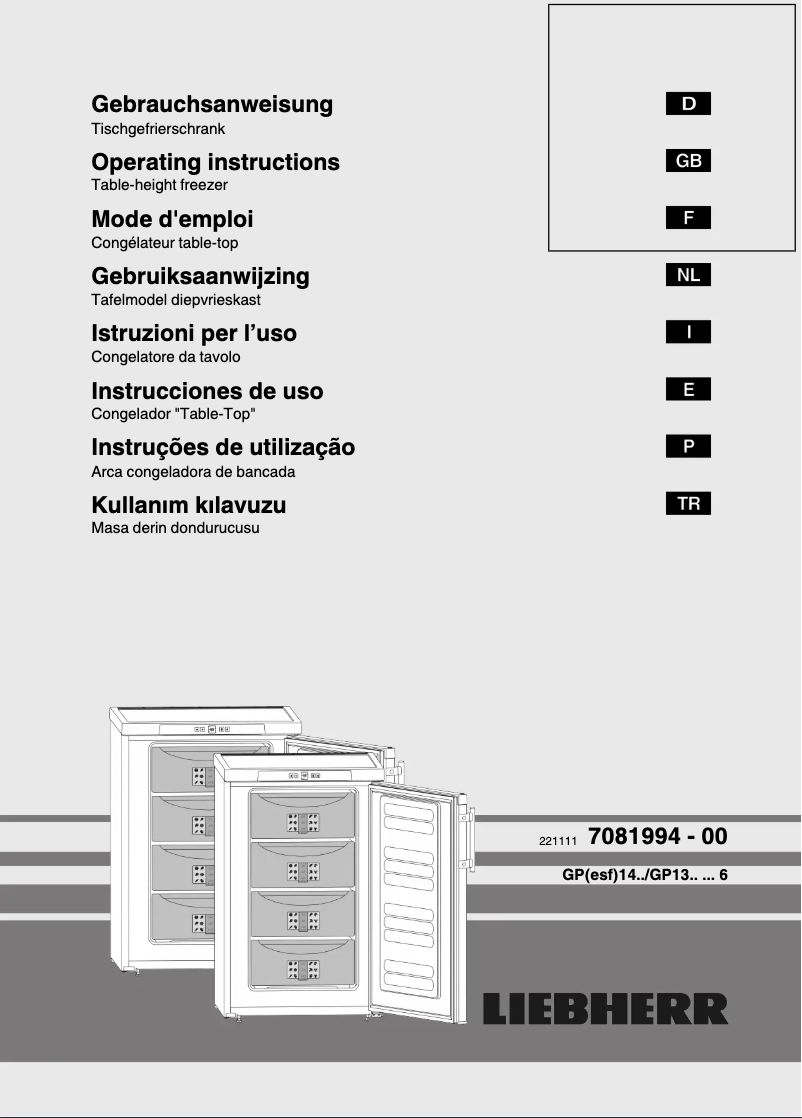 Image de la première page du manuel de l'appareil GP 1486 Premium