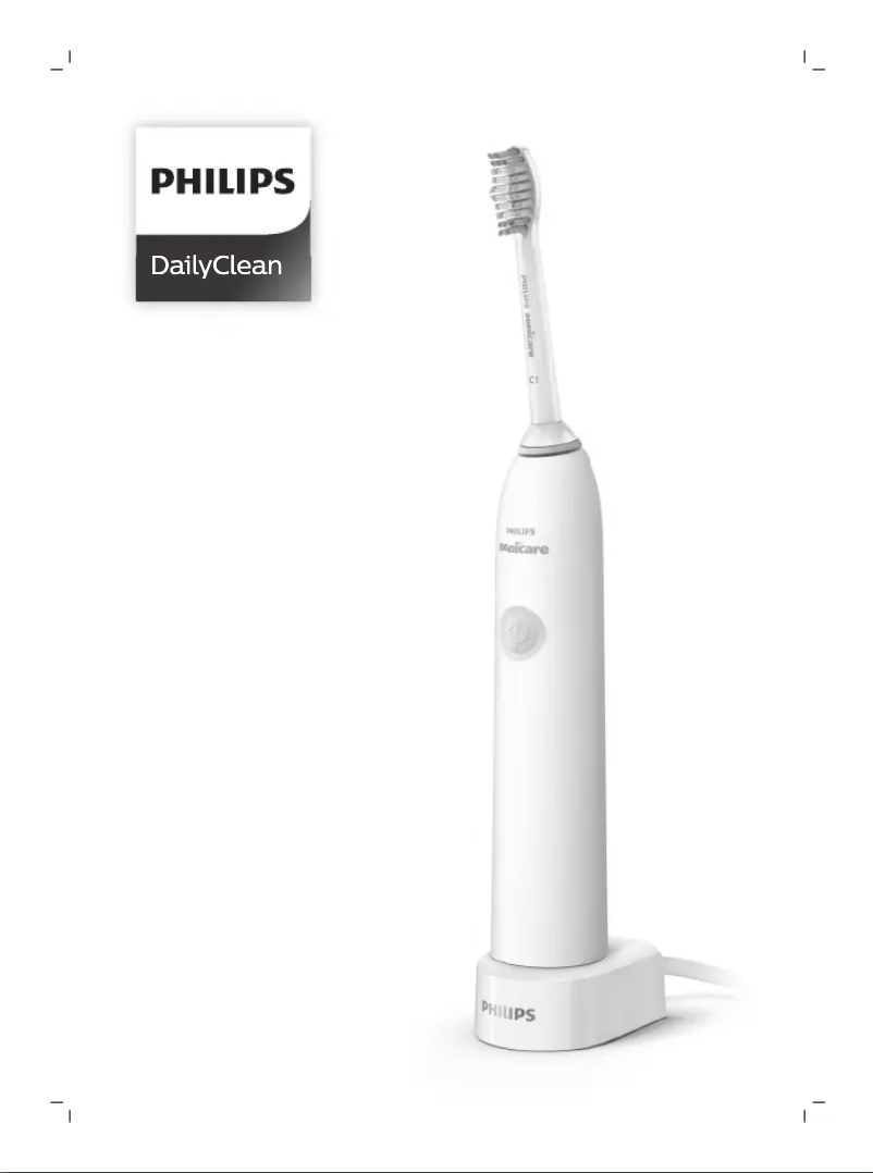 First page image of the manual for Sonicare Dailyclean 1100 HX3412