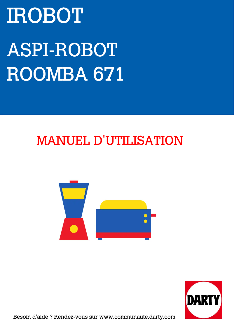 Imagen de la primera página del manual del dispositivo Roomba 671