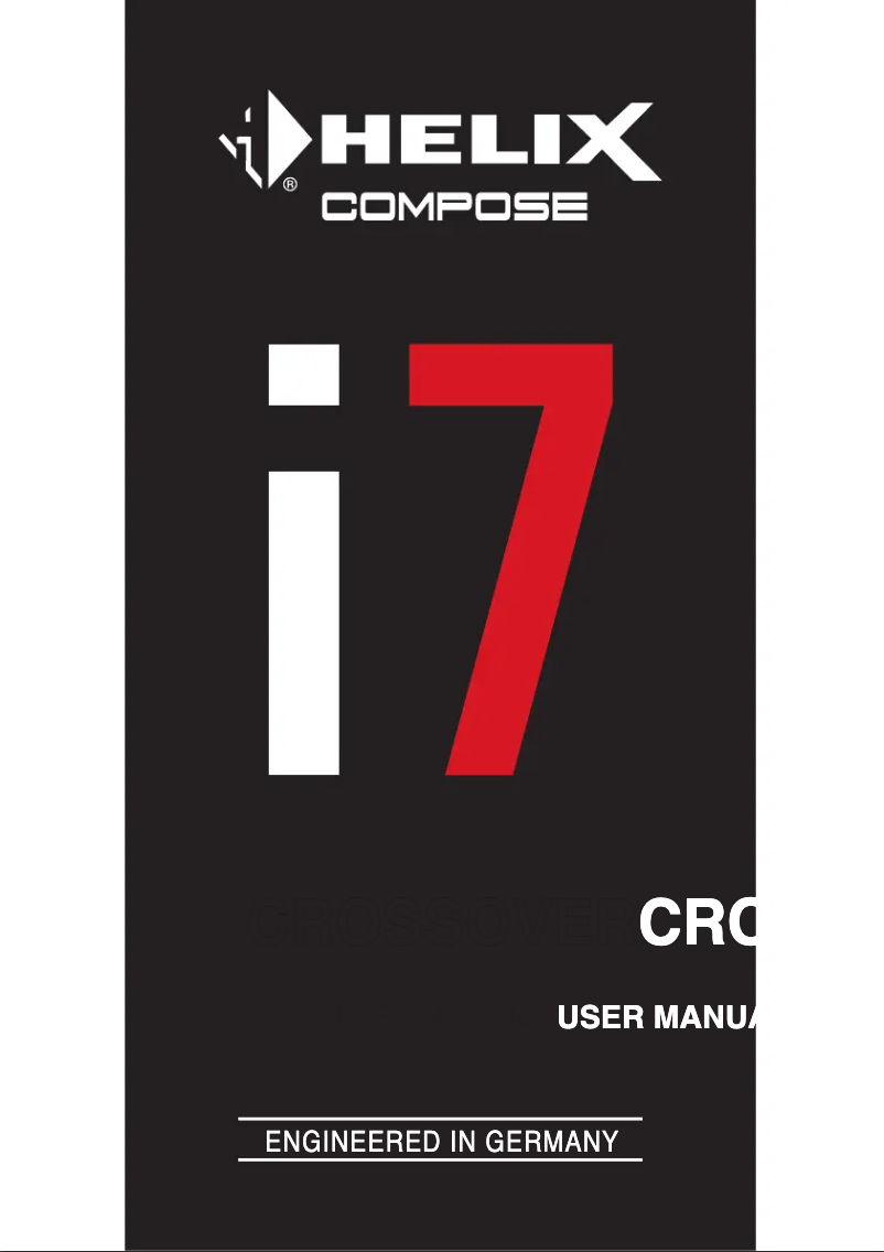 Page n°1 - Manuel utilisateur Helix Compose Ci7 FX-UNI.2