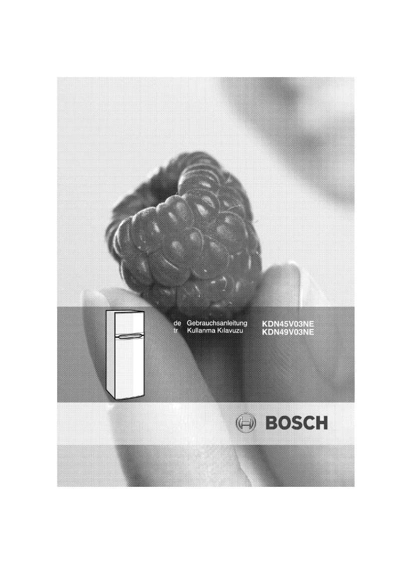 Page n°1 - Manuel utilisateur Bosch KDN45V03NE