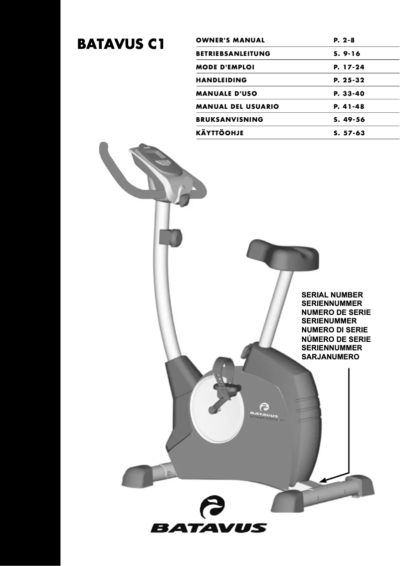 Image de la première page du manuel de l'appareil C1