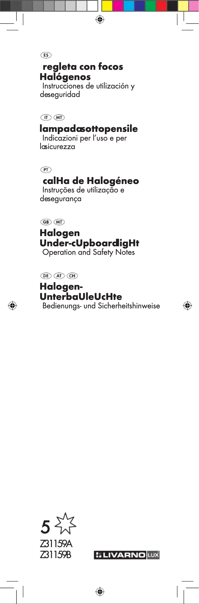 Page 1 de la notice Manuel utilisateur Livarno Lux Z31159A