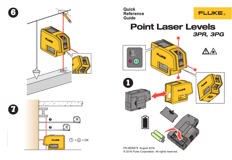 Page 1 de la notice Manuel utilisateur Fluke 3PR