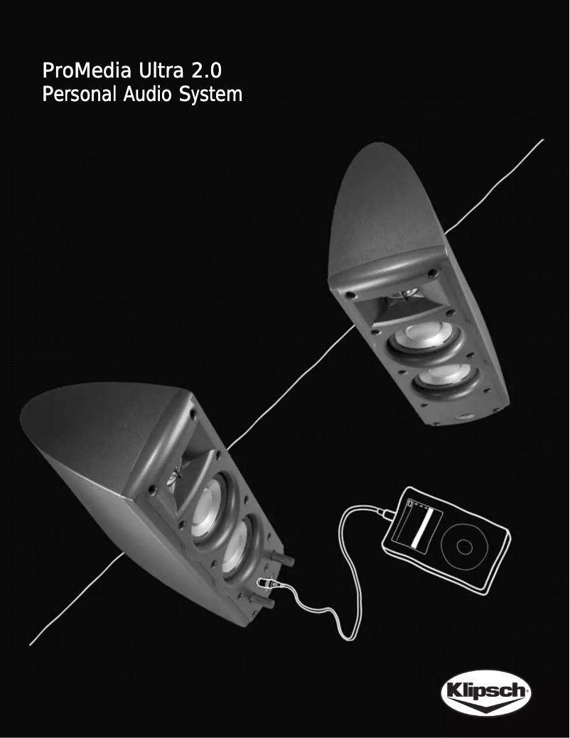 Page n°1 - Manuel utilisateur Klipsch ProMedia Ultra 2.0