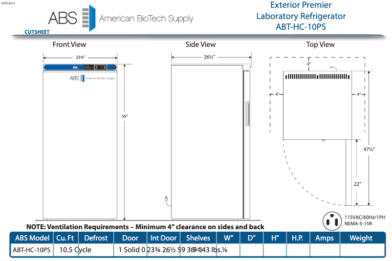 Image de la première page du manuel de l'appareil ABT-HC-10PS