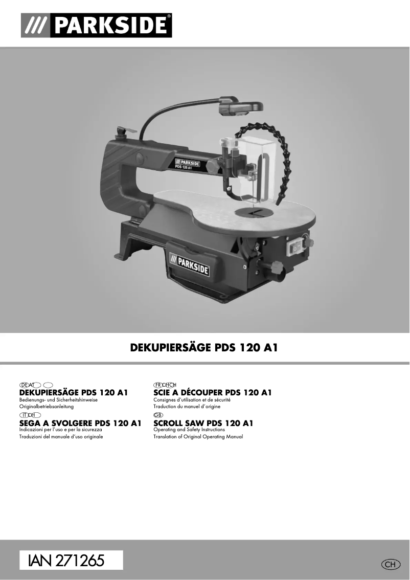 Image de la première page du manuel de l'appareil PDS 120 A1