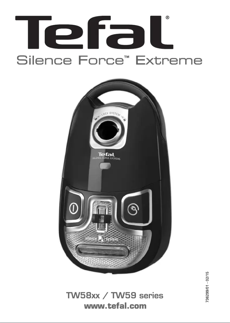 Page 1 de la notice Manuel utilisateur Tefal Silence Force Extreme TW5951