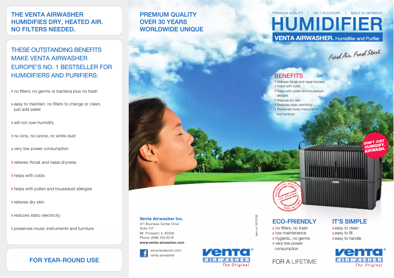 Página 1 del manual Ficha técnica Venta LW45