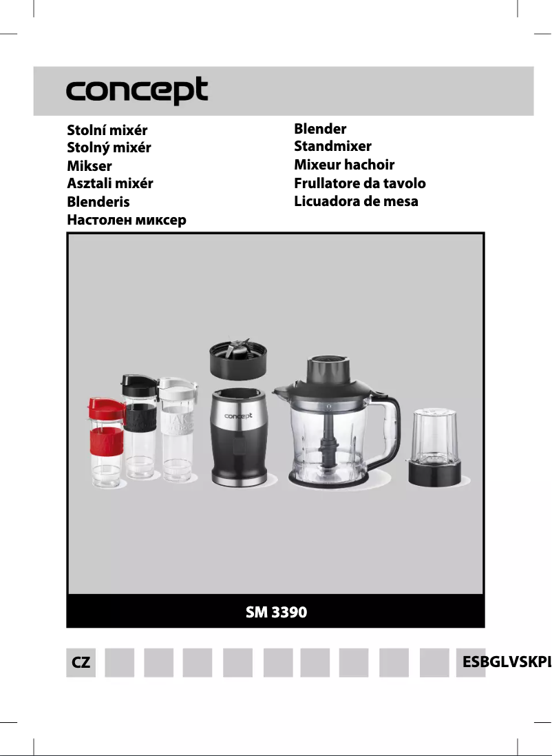 Page 1 de la notice Manuel utilisateur Concept SM3392