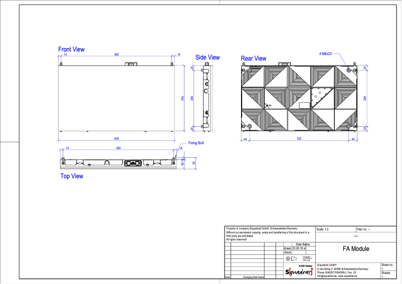 Image de la première page du manuel de l'appareil LED-FE038i2