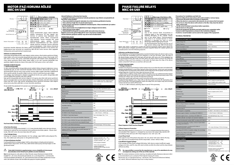 Image de la première page du manuel de l'appareil MKC-04-U69
