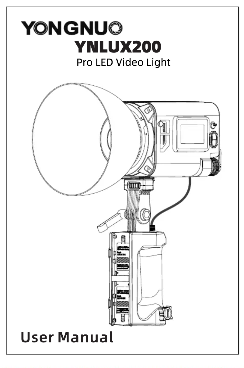 Page n°1 - Manuel utilisateur Yongnuo YNLUX200