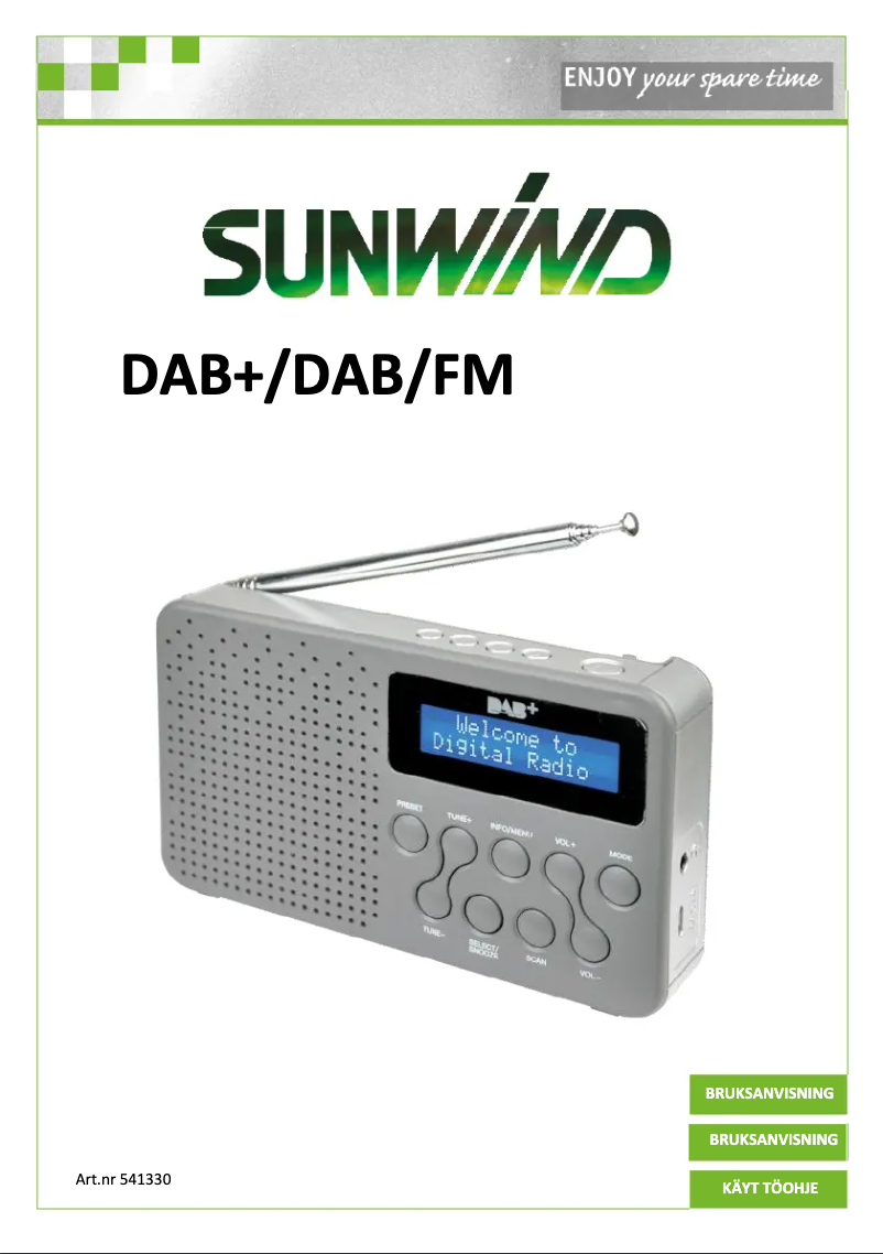 Page n°1 - Manuel utilisateur Sunwind 541330